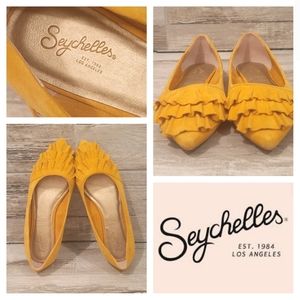 Seychelles Leather/Suede Pointed Flats